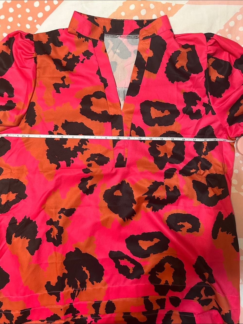 Bright Pink Animal Print Tunic Dress - Picture 12 of 13